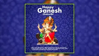 Ganesh Chaturthi Social Media Post Design || Flyer Poster Design || Festival post