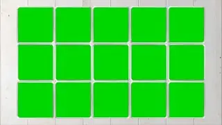 Square Frame / Moldura Quadrada  - Green Screen / Chroma Key