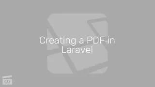 Creating a PDF in Laravel, Part 4: Passing Data