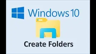 Windows 10 - Create a Folder - How to Make New File Folders on Your Laptop Computer Files & Folders