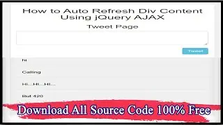 How to Auto Refresh Div Content Using jQuery AJAX | Code Hunter