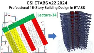 34. CSI ETABS v22 2024: Check Model In Etabs - Sway limitation or displacement limitation check