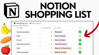 Create a Shopping List in Notion | Step-by-step Tutorial