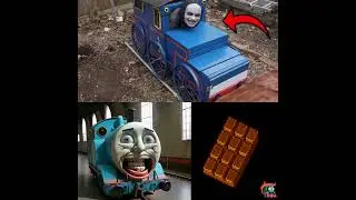 REAL CURSED THOMAS TRAIN COOKIE EATER VS CHOCOLATE TRAIN VS THOMAS TRAIN  