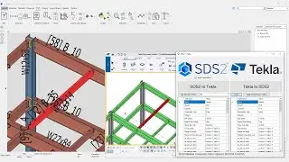 Keyack Tech - SDS2 Connection Design Imported into Tekla Structures.