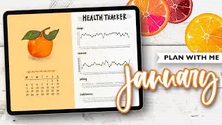 PLAN WITH ME | Digital Bullet Journal January 2021 | Healthy Theme