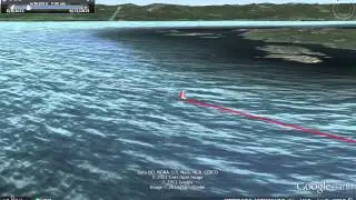 Van Isle Sailing Race Google Earth Track Flyover