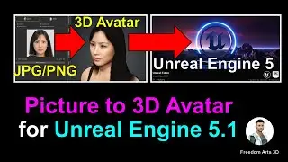 Picture to 3D avatar for Unreal Engine 5.1 - Player Main Avatar + NPC