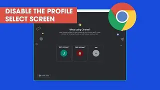 How to disable the Profile Selector in Google Chrome.