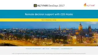 Kevin Shekleton - Remote decision support with CDS Hooks | DevDays 2017 Amsterdam