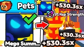 I RESTART Arm Wrestle Simulator With ONLY MEGA SUMMER DOMINUS PET..