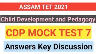 CDP MOCK TEST 7 WITH ANSWER DISCUSSION