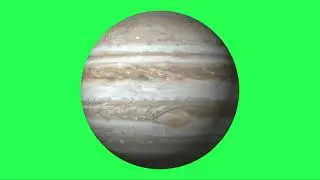 JUPITER | JUPITER PLANET |  Animation GREEN SCREEN and Blending Black Screen