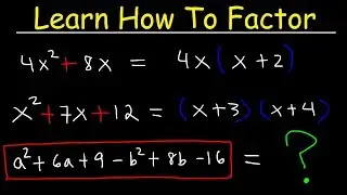 Factoring Trinomials & Polynomials, Basic Introduction - Algebra