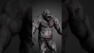 3D Monster Gorilla for unreal #3d #lowpoly #gaming #unreal #unrealengine #animation #shorts #short