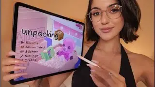 ASMR Lets Play Unpacking on My iPad ~ Relaxing Tapping & Whispering