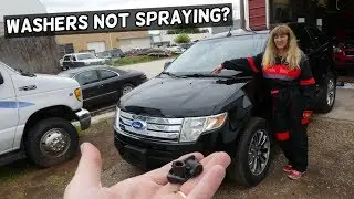 WINDSHIELD WASHER NOT SPRAYING FIX FORD EDGE FLEX LINCOLN MKX FUSION TAURUS