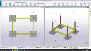 14. Tekla Structures Tutorials | how to use Spacial Copy in Tekla Structures 2021
