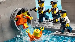 Lego Sträfling flieht durch Abwasserkanal – Polizisten verfolgen ihn dicht auf den Fersen