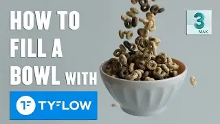 [Tutorial] How to fill a bowl with tyflow | Complete beginner tutorial