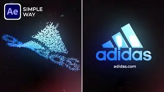 After Effects Tutorial: Particles Logo & Text Animation | Simple Way - No Plugin