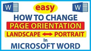 Microsoft Word: How To Change The Page Orientation In Word | 365 |