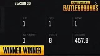 I won my first ever game of PUBG