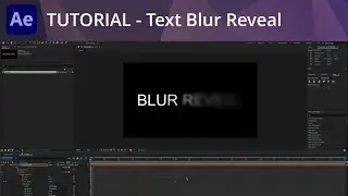 After Effects Tutorial - Text Blur Reveal