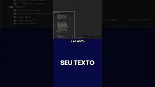 PRESET DE TEXTO NO AFTER EFFECTS! 