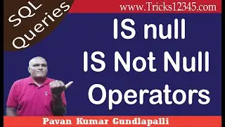 Is null Is Not null Operator in SQL || SQL Operators || SQL Basics || SQL Queries for Practice