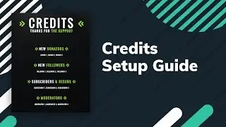 How to use the Streamlabs Credits overlay | Thank your community on stream!