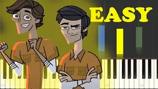 DISVENTURE CAMP Theme Song On Piano EASY