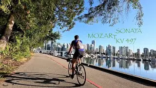 MOZART - SONATA for 4 HANDS, 1 PIANO KV 497 (Scenery of Vancouver Canada's STANLEY PARK)