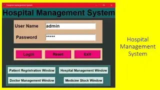 How to Create a Hospital Management  System with Multiple Windows in Python:Part-1