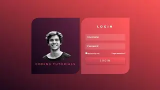 Sleek and Stylish Login Form UI Design | Pure CSS Tutorial with Stunning creative design