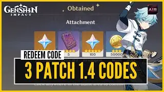 Genshin Impact - 300+ Gems | Patch 1.4 REDEEM CODE | Claim Before Expiry Date