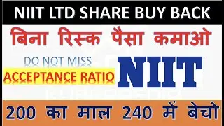 NIIT LTD Share News || 