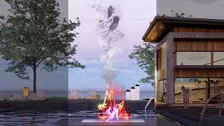 HOW TO CREATE REALISTIC FIRE WITH SMOKE IN SKETCHUP + ENSCAPE 3.0