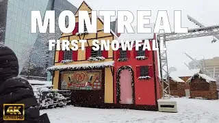 [4K] 🇨🇦 Montréal, CANADA - Walking from 