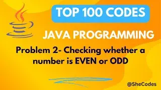 Check If Number even or odd- Java Program | TOP 100 CODES |