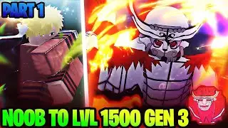 [Shindo] Noob To LVL 1500 Gen 3 Happy Spirit Part 1 | Shindo Life Rellgames