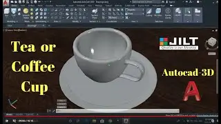 Tea / Coffee Cup Design in Autocad - 3D  | Easy Steps