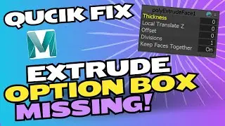 Locating a Missing Extrude Box in Maya Using the Construction History Button