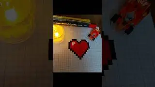 wow 😱 how to draw pixel art heart // how to pixel art // pixel art tutorial