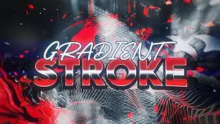 How to make your STROKE GRADIENT EASILY in Photopea/Photoshop!