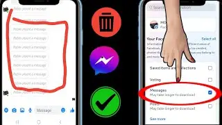Как восстановить удаленные сообщения в Messenger 2024 ||  Восстановление удаленного мессенджера