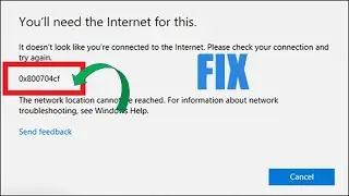 Fix Microsoft Store Error Code 0x800704cf In Windows PC
