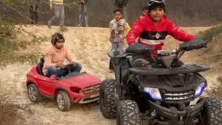Mercedes 🆚 ATV quad bike: off-roading fun #trending #axafg #viral