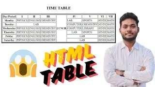 html me table kaise banaye in hindi | how to make table in html #html