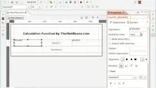 Jaspersoft Studio : Calculation Function